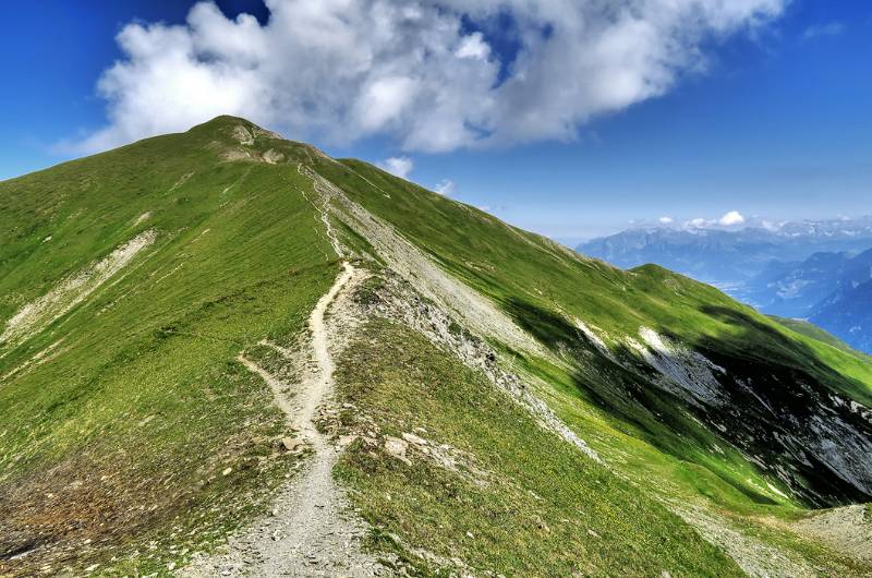 Gemütlicher Wanderweg zum Fulhorn