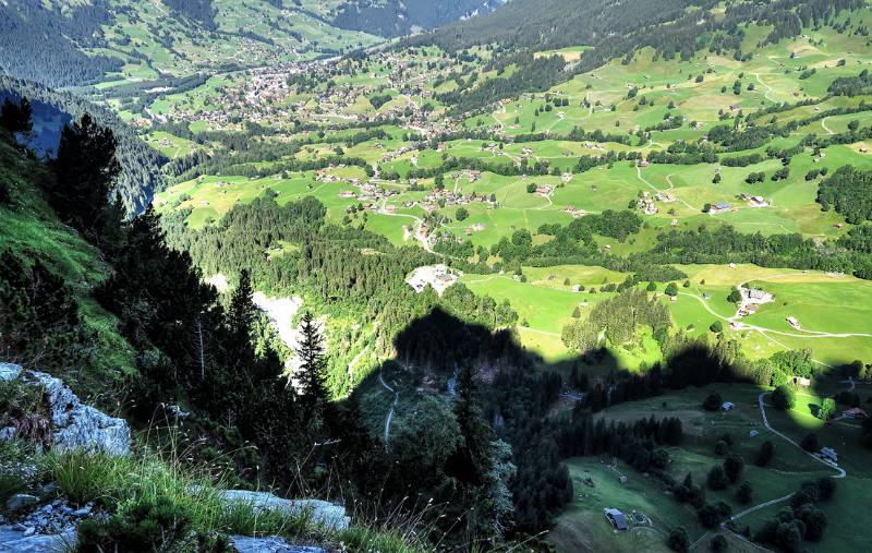 Blick nach Grindelwald