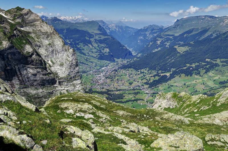 Grindelwald von Hütte aus gesehen