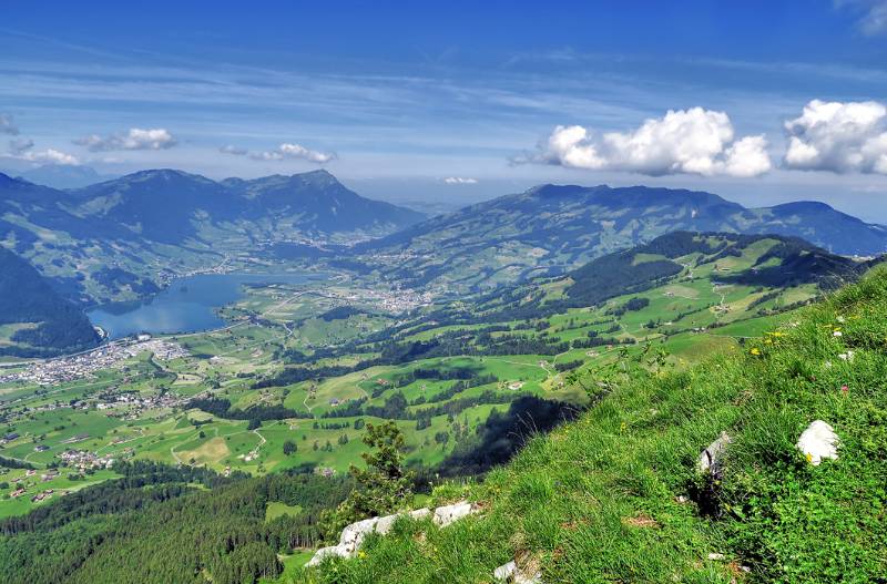 Lauerzersee, Rigi und Rossberg