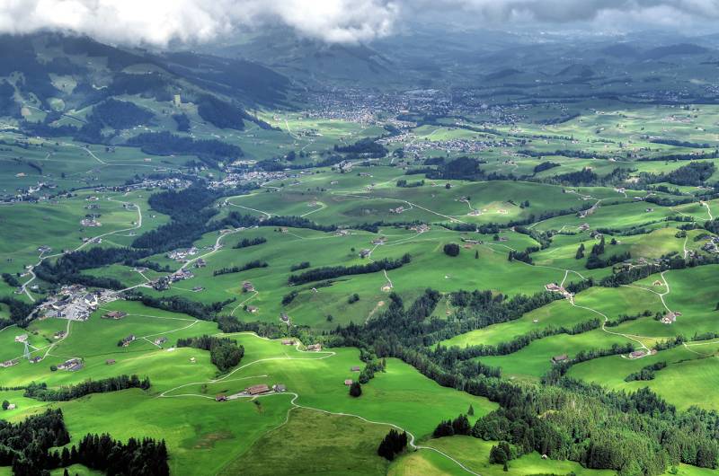 Appenzellerland von Kamor aus