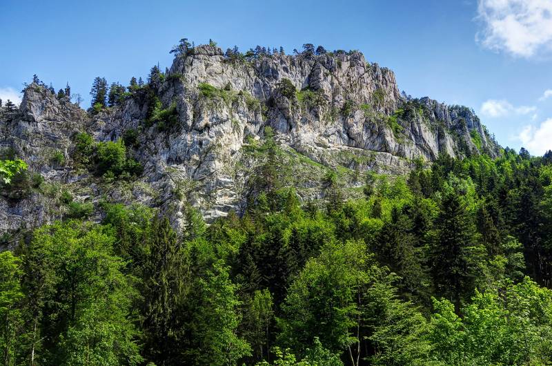 Die Felsen für Kletterer