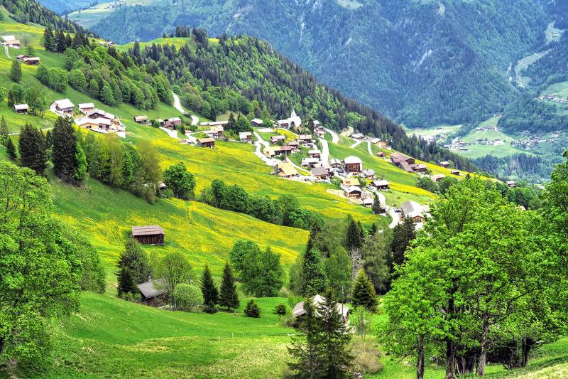 Das schöne Walser Dorf Furna