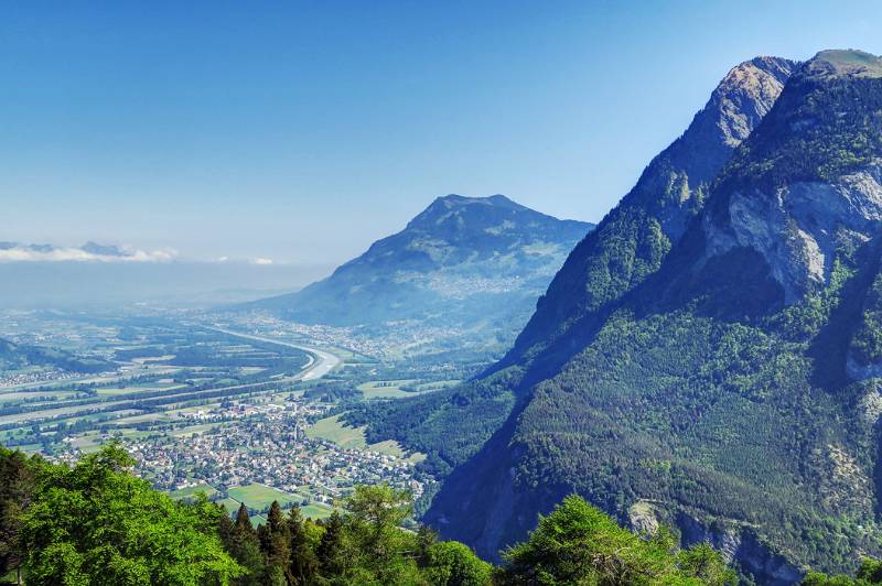 Blick Richtung Liechtenstein