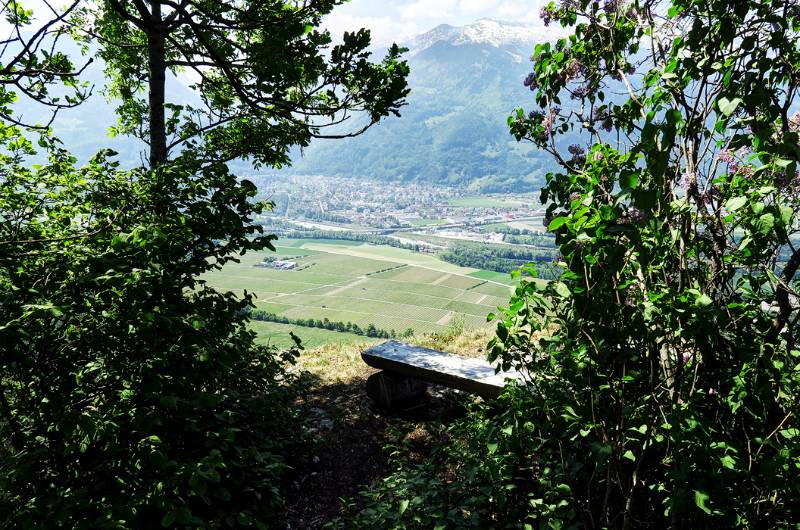 Auf dem südlichsten Ende des Fläscherbergs