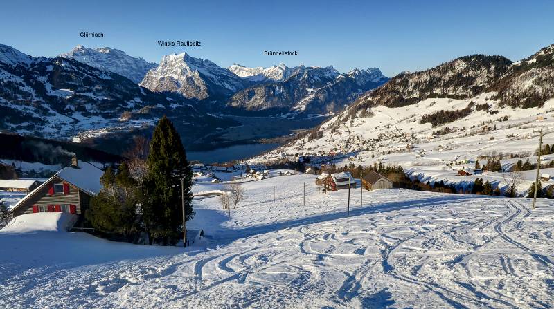 Blick Richtung Amden und Walensee