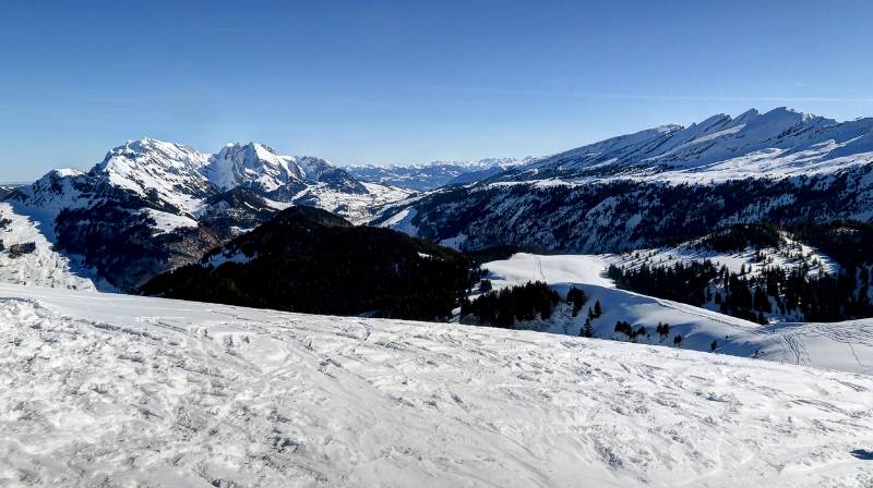 Alpstein und Churfirsten von Gulme aus