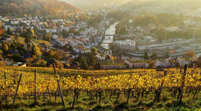 Blick auf Baden