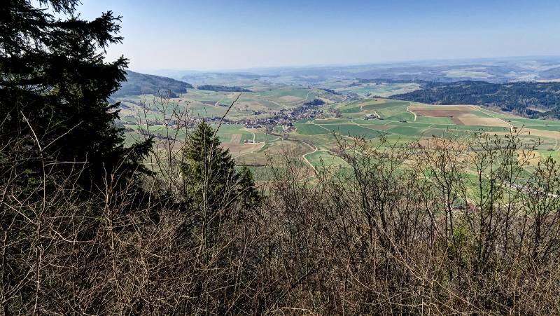 Blick auf Dorf Beggingen von Schwedeschanze