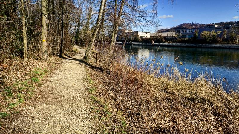 Schöner Weg entlang der Aare