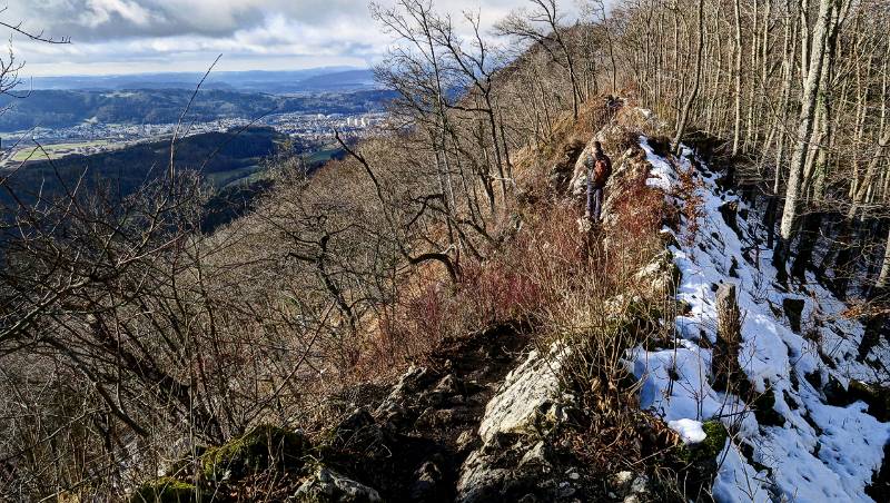 Nordseite ist mit Schnee bedeckt