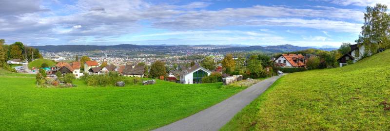 Interaktives Panorama: View auf Zürich ► Zum interaktiven Panorama