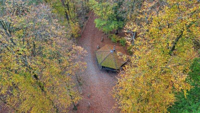 Blick vom Turm nach unten