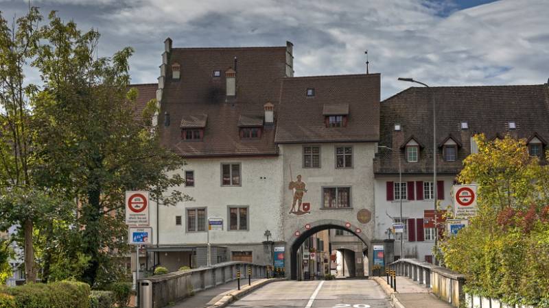 Schöne, kleine Stadt Mellingen