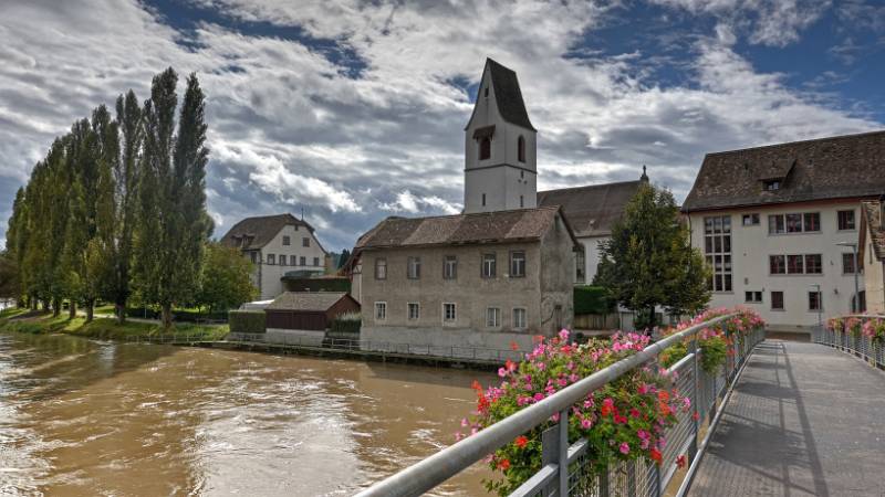 Schöne, kleine Stadt an der Reuss - Mellingen