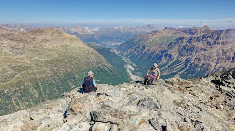 Weit unten - Val Bernina, Pontresina und Samedan