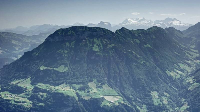 Die Wegpunkte der Stoos-Gratwanderung: Fronalpstock, Huser Stock und Klingenstock