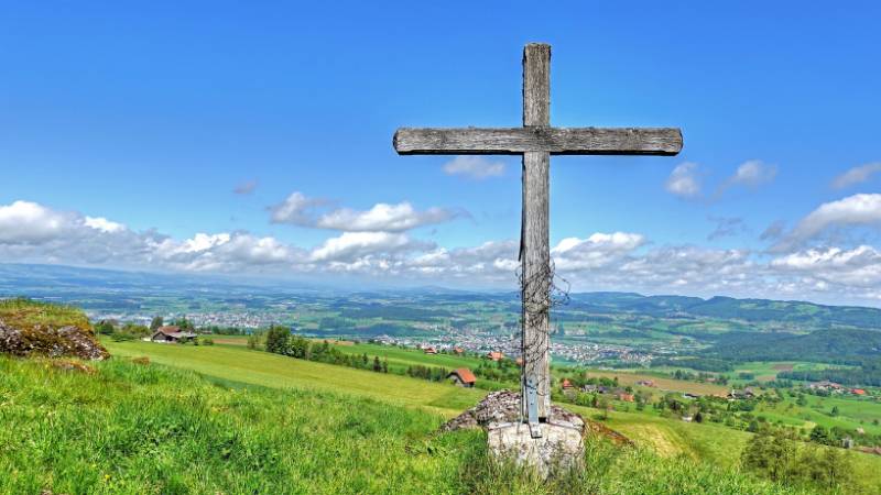 Das erste Gipfelkreuz