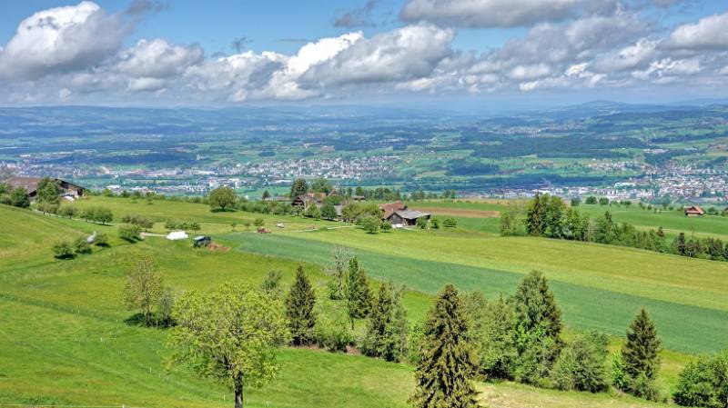 Schöne Aussichten auf die umliegende Städte