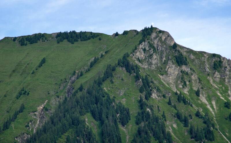 Grosser Gipfelkreuz auf dem Gandispitz