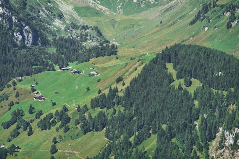 Die Bergstation der Luftseilbahn St. Jakob-Gitschenen