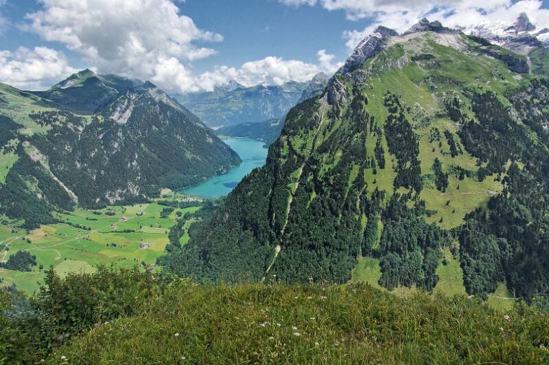Klöntalersee ist weit unten