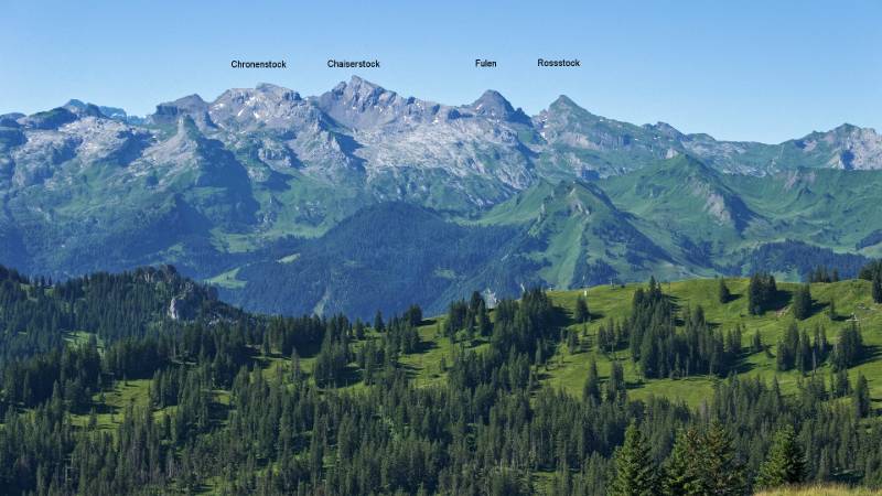 Die Berge des Lidernen-Gebiets