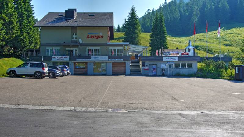 Start beim Berghotel Langis