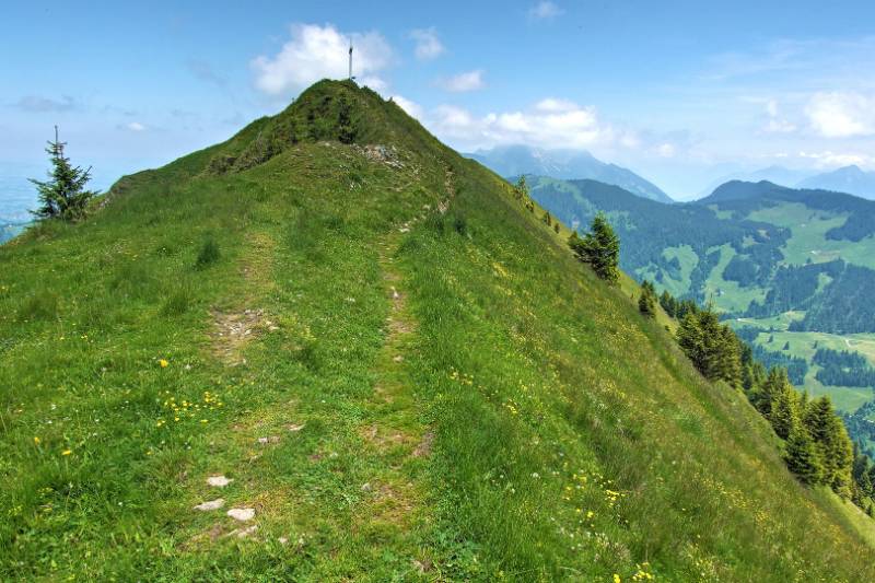 Bleiben nur wenige Meter bis zum Gipfel