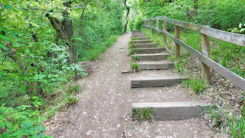 Treppe auf den János-hegy