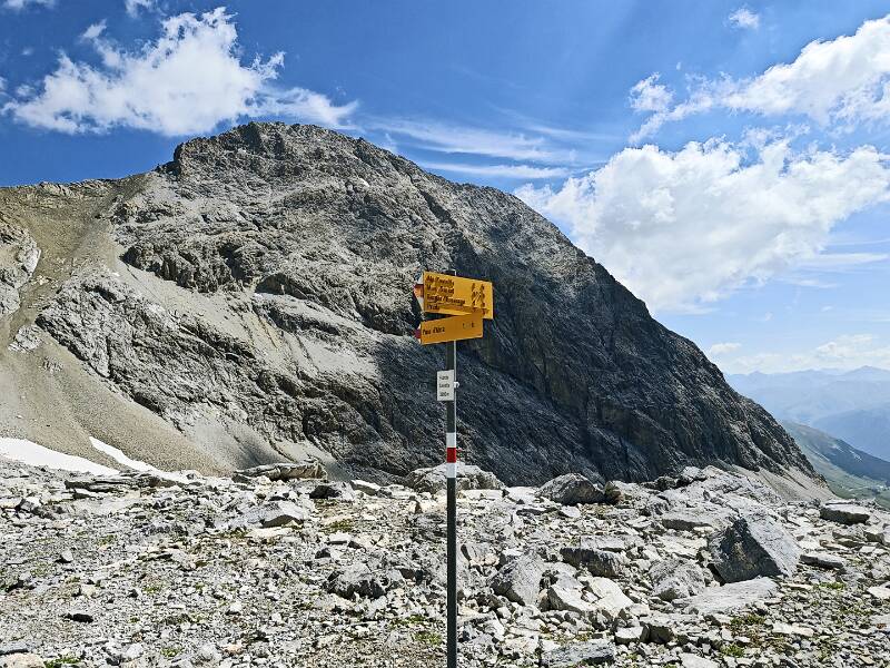Piz Üertsch von Pass Zavretta