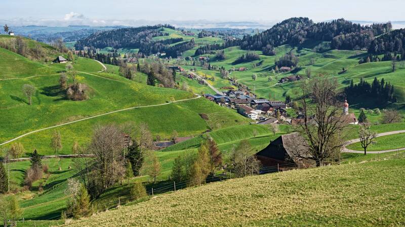 Rund um das Städtchen Luthern